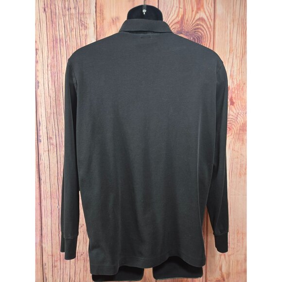 Polo Ralph Lauren Long Sleeve Polo Classic Fit Black Medium - Picture 2 of 8
